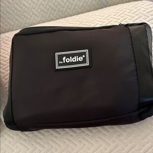 The Foldie Black Toiletry Bag for Men